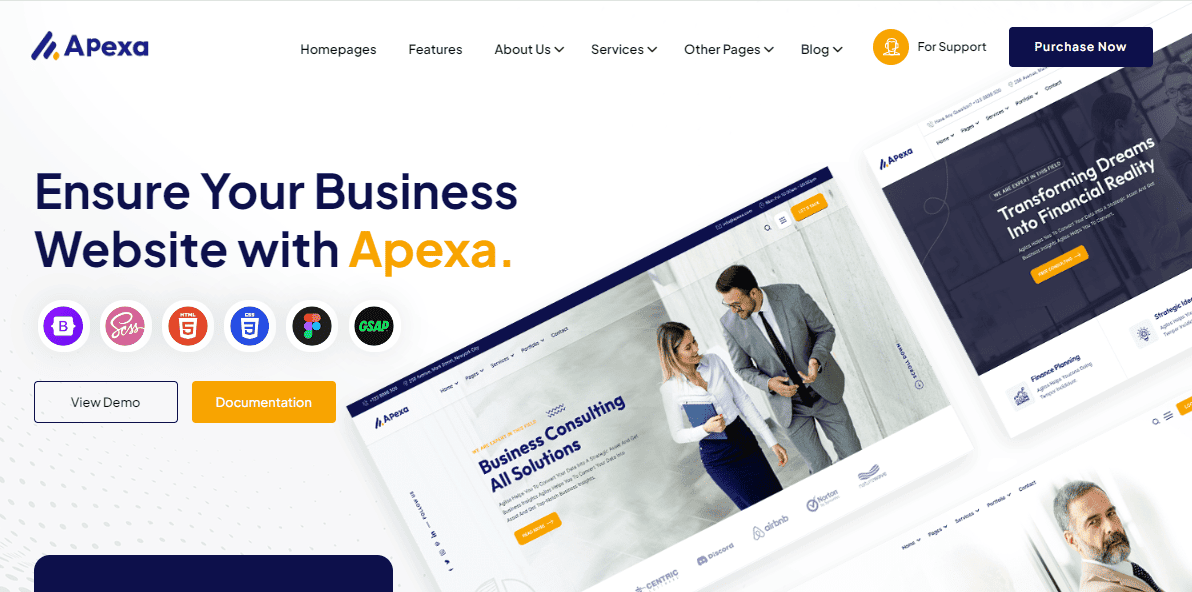 Apexa - Multipurpose Business Consulting HTML Template