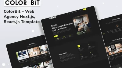 ColorBit – Web Agency Next.js, React.js Template