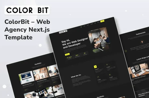 ColorBit – Web Agency Next.js Template