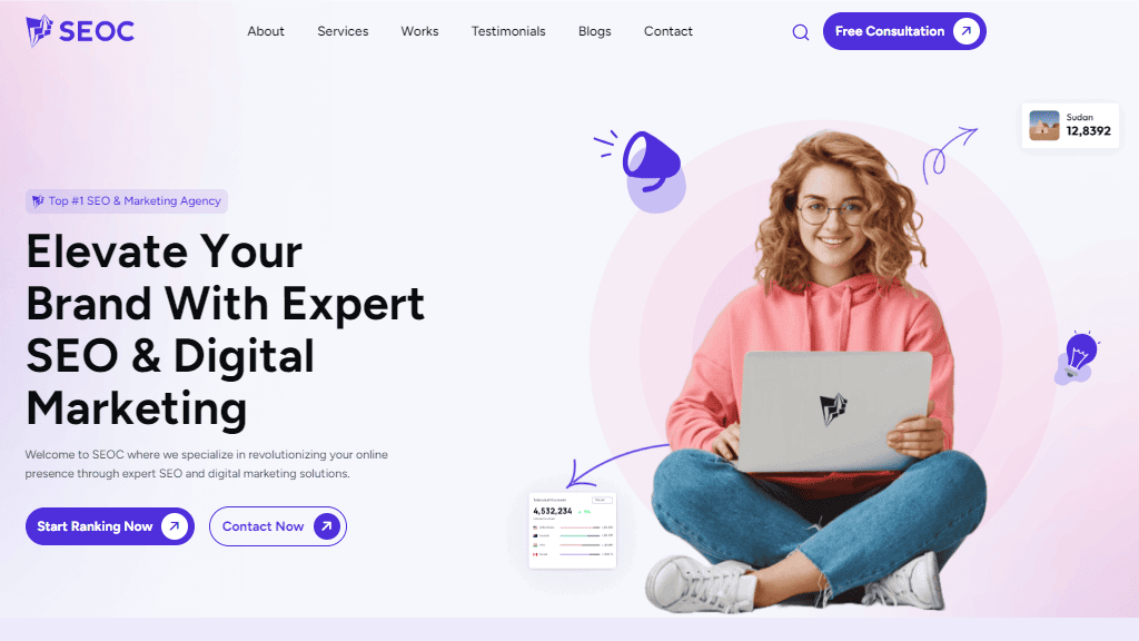 3. SEOC - SEO & Digital Marketing Agency HTML Template