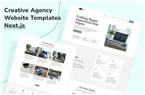 CAWTNEXT – Creative Agency/Portfolio Website Templates Next.js