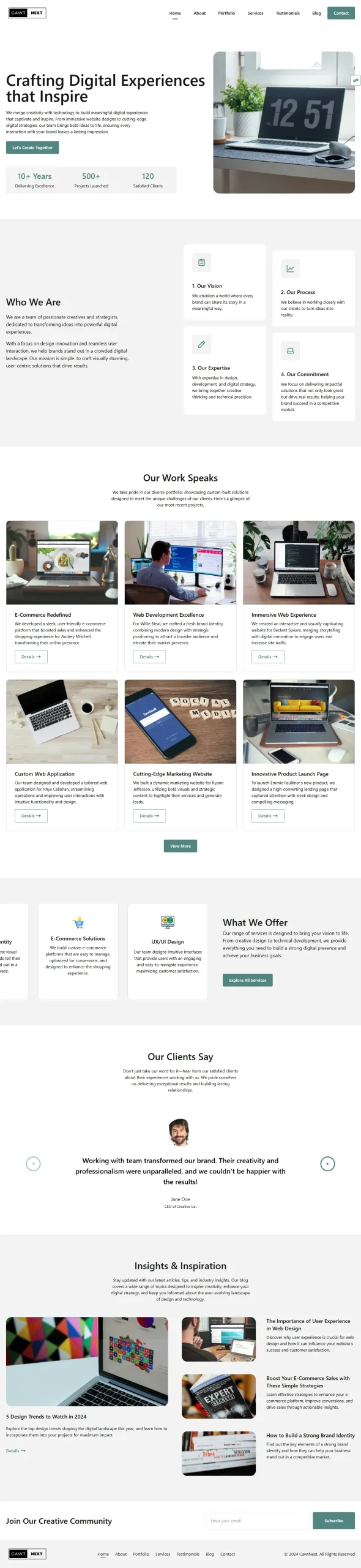 ColorbitLight – Creative Agency/Portfolio Website Templates Next.js