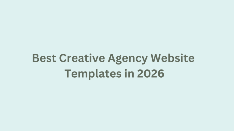 Best Creative Agency Website Templates in 2026